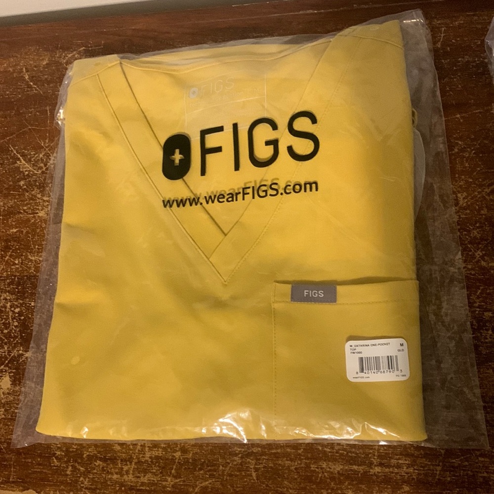 Figs Light Gold Catarina Top